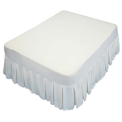 Materasso ad aria Airtek full-size con parte superiore floccata, topper in memory foam da 1 pollice e lenzuolo con gonna