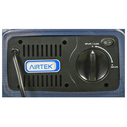 Materasso ad aria Airtek Twin-size con parte superiore floccata, topper in memory foam da 1 pollice e lenzuolo