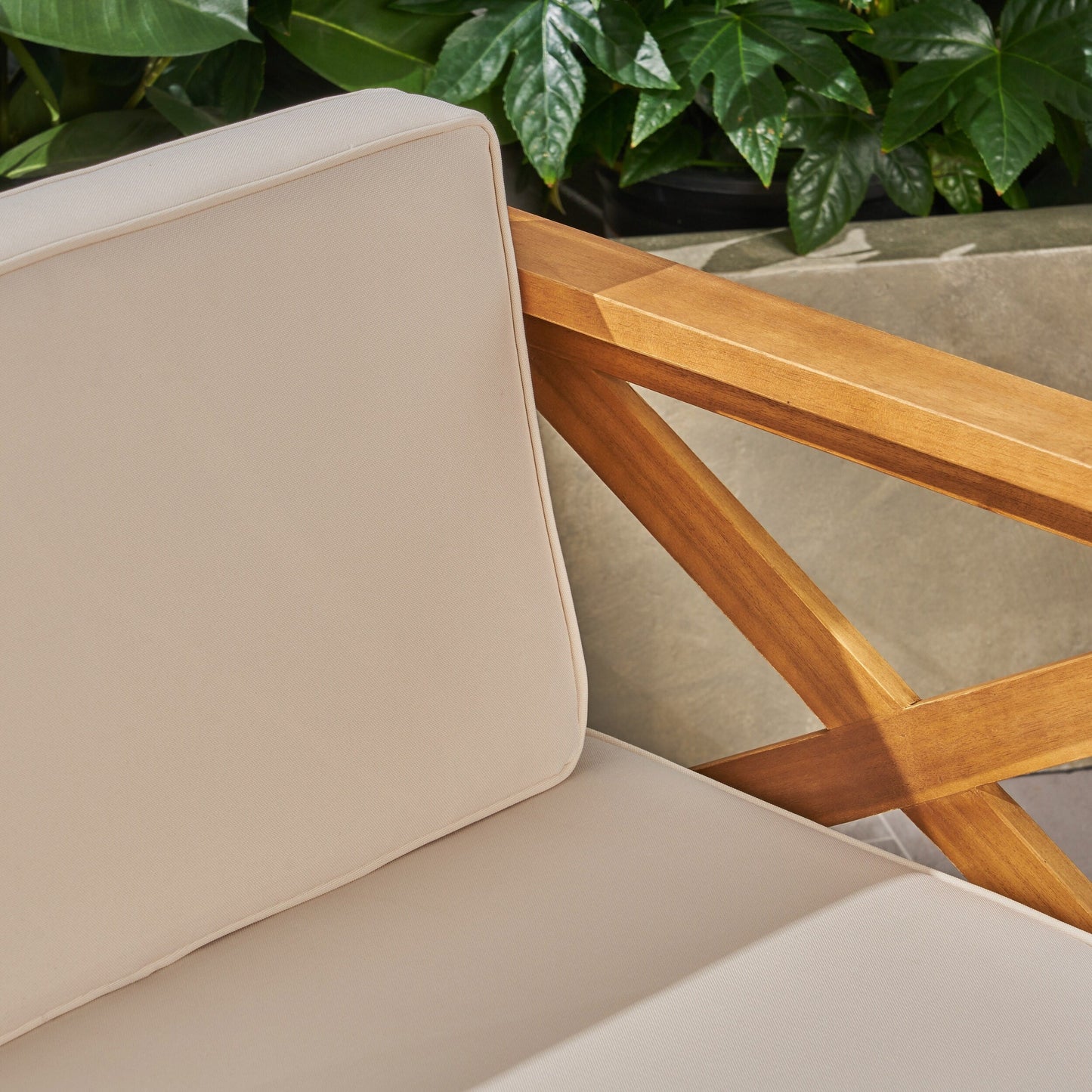 Set di divani da esterno Alcove in legno di acacia da 5 pezzi di Christopher Knight Home