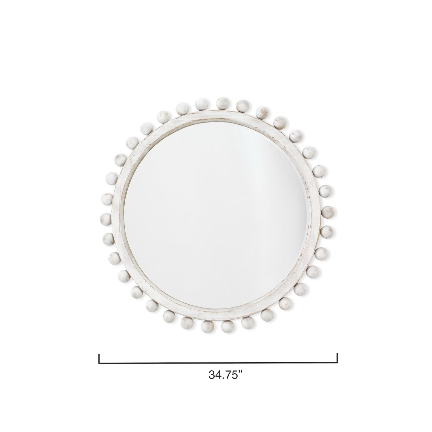 Specchio rotondo in legno Alden Décor Orion, naturale