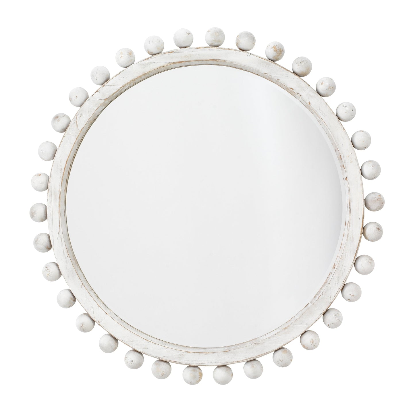 Specchio rotondo in legno Alden Décor Orion, naturale
