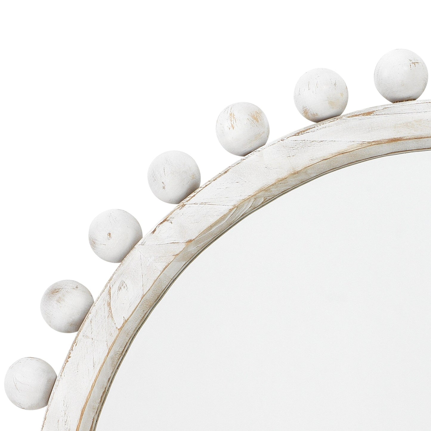 Specchio rotondo in legno Alden Décor Orion, naturale