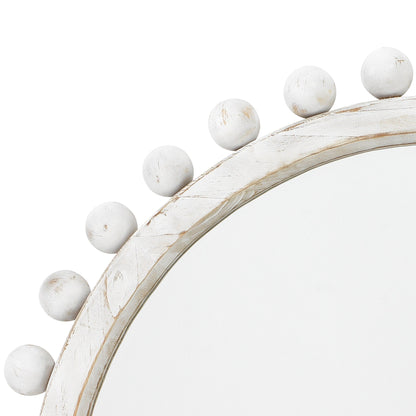 Specchio rotondo in legno Alden Décor Orion, naturale