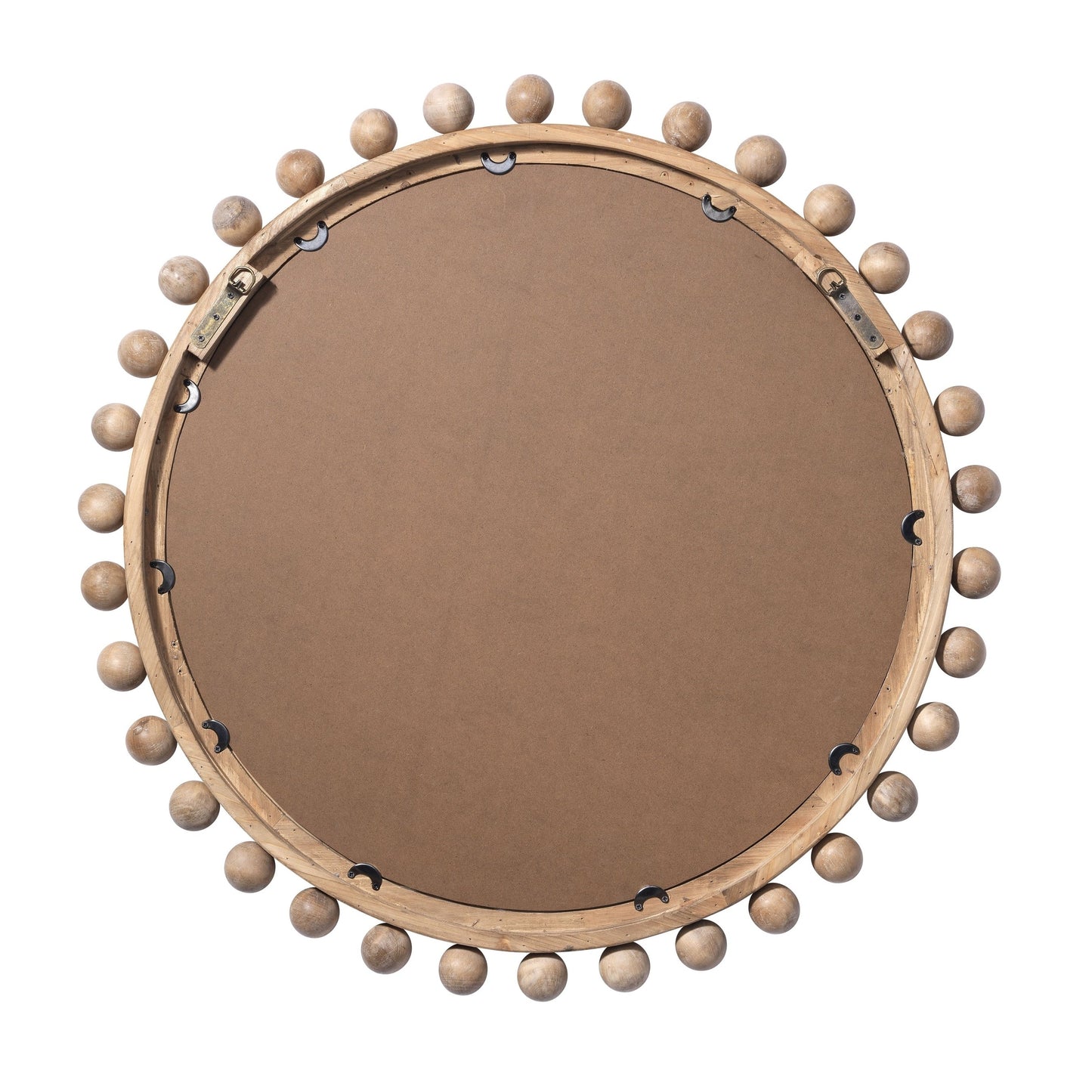 Specchio rotondo in legno Alden Décor Orion, naturale