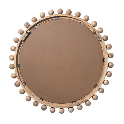 Specchio rotondo in legno Alden Décor Orion, naturale