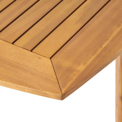 Set da pranzo da esterno Algoma in legno e vimini da 9 pezzi di Christopher Knight Home