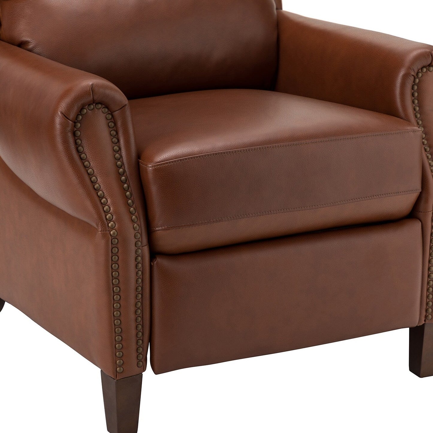 Poltrona reclinabile manuale Alicia 32.68 Wide in vera pelle