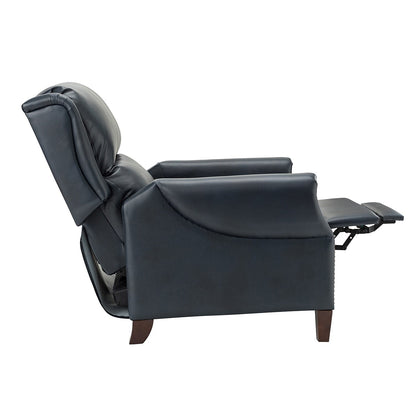 Poltrona reclinabile manuale Alicia 32.68 Wide in vera pelle