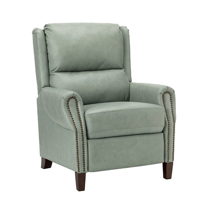 Poltrona reclinabile manuale Alicia 32.68 Wide in vera pelle