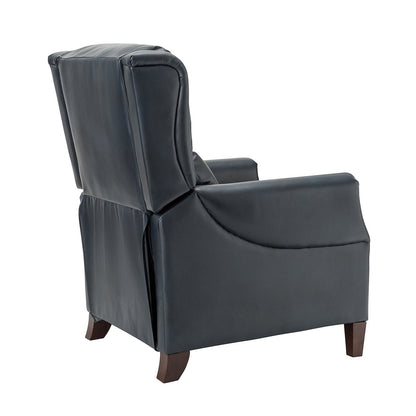 Poltrona reclinabile manuale Alicia 32.68 Wide in vera pelle