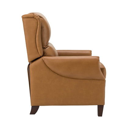 Poltrona reclinabile manuale Alicia 32.68 Wide in vera pelle