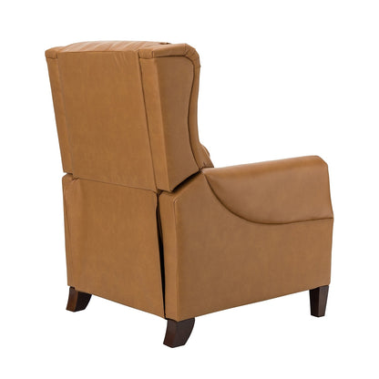 Poltrona reclinabile manuale Alicia 32.68 Wide in vera pelle