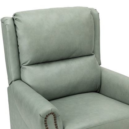 Poltrona reclinabile manuale Alicia 32.68 Wide in vera pelle