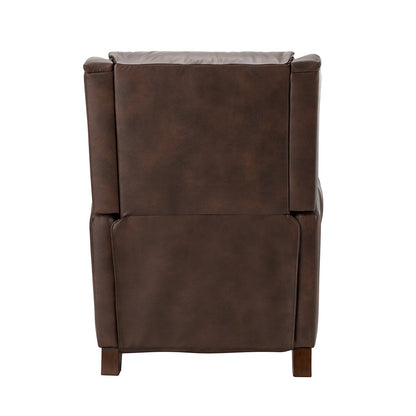 Poltrona reclinabile manuale Alicia 32.68 Wide in vera pelle