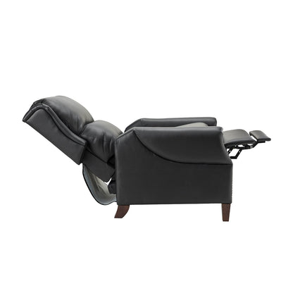 Poltrona reclinabile manuale Alicia 32.68 Wide in vera pelle
