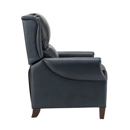 Poltrona reclinabile manuale Alicia 32.68 Wide in vera pelle