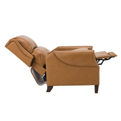 Poltrona reclinabile manuale Alicia 32.68 Wide in vera pelle