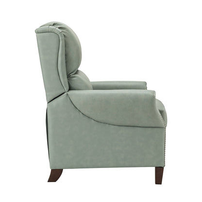 Poltrona reclinabile manuale Alicia 32.68 Wide in vera pelle