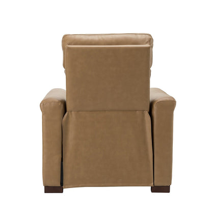 Poltrona reclinabile elettrica classica contemporanea Alicia da 34,65 pollici in vera pelle con porta USB