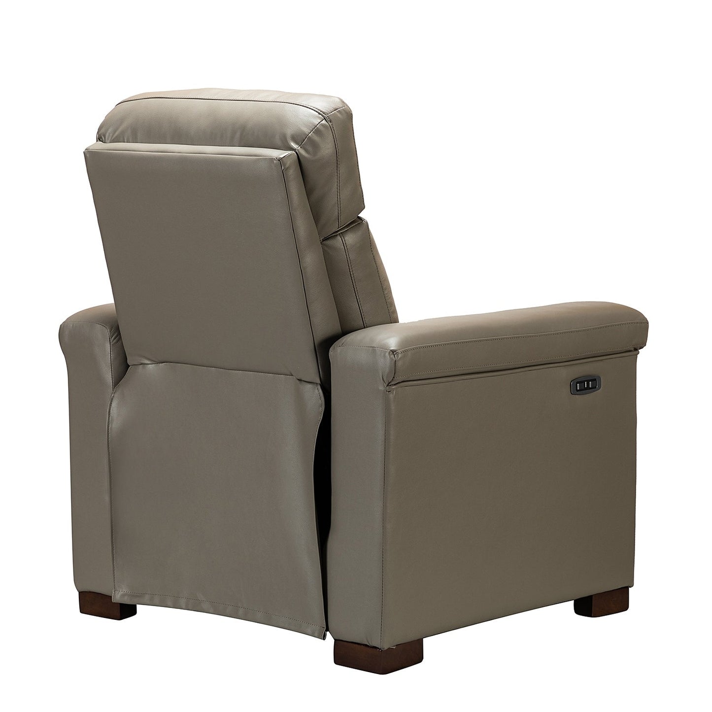 Poltrona reclinabile elettrica classica contemporanea Alicia da 34,65 pollici in vera pelle con porta USB