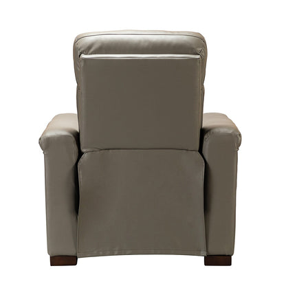 Poltrona reclinabile elettrica classica contemporanea Alicia da 34,65 pollici in vera pelle con porta USB