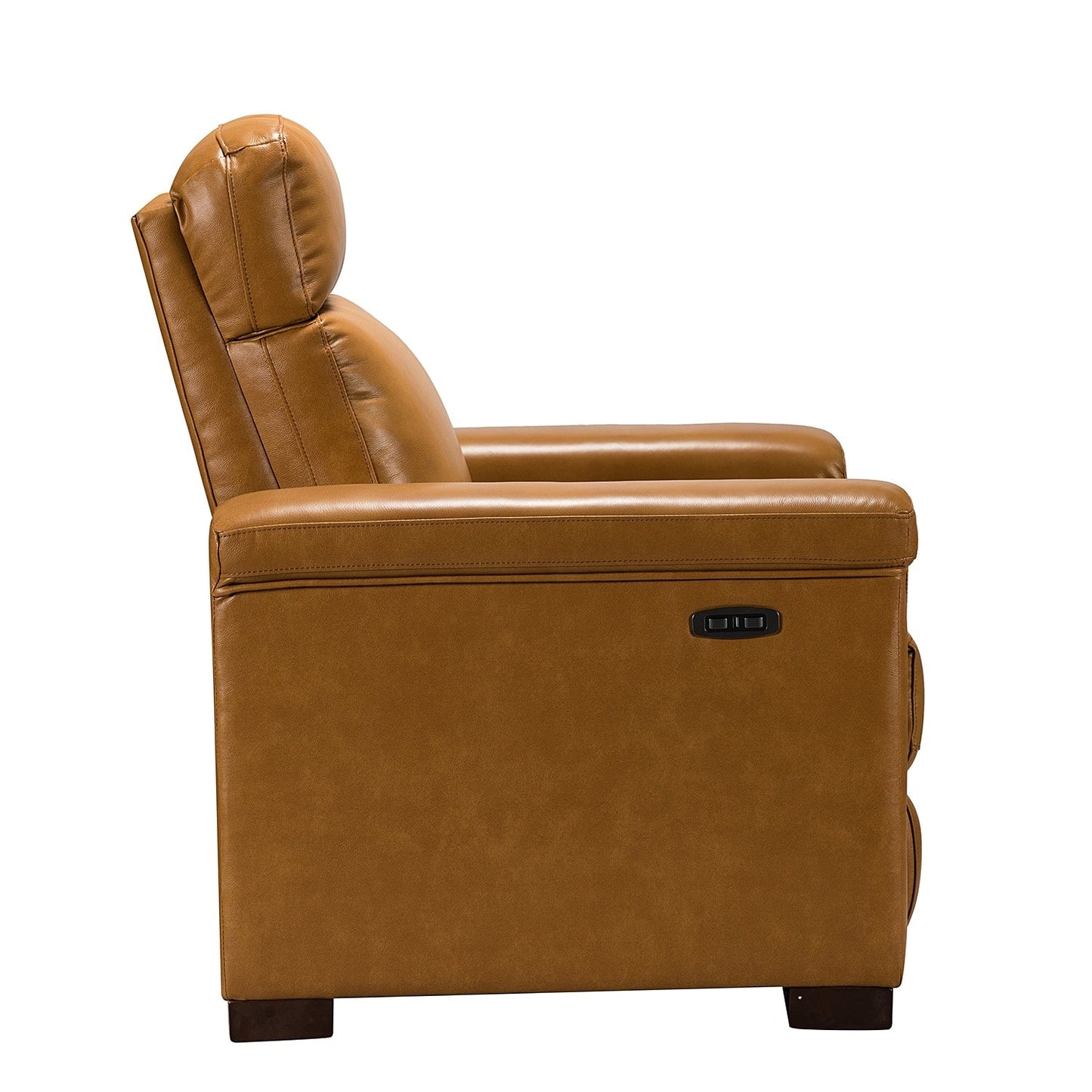 Poltrona reclinabile elettrica classica contemporanea Alicia da 34,65 pollici in vera pelle con porta USB