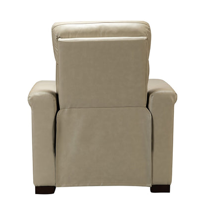 Poltrona reclinabile elettrica classica contemporanea Alicia da 34,65 pollici in vera pelle con porta USB