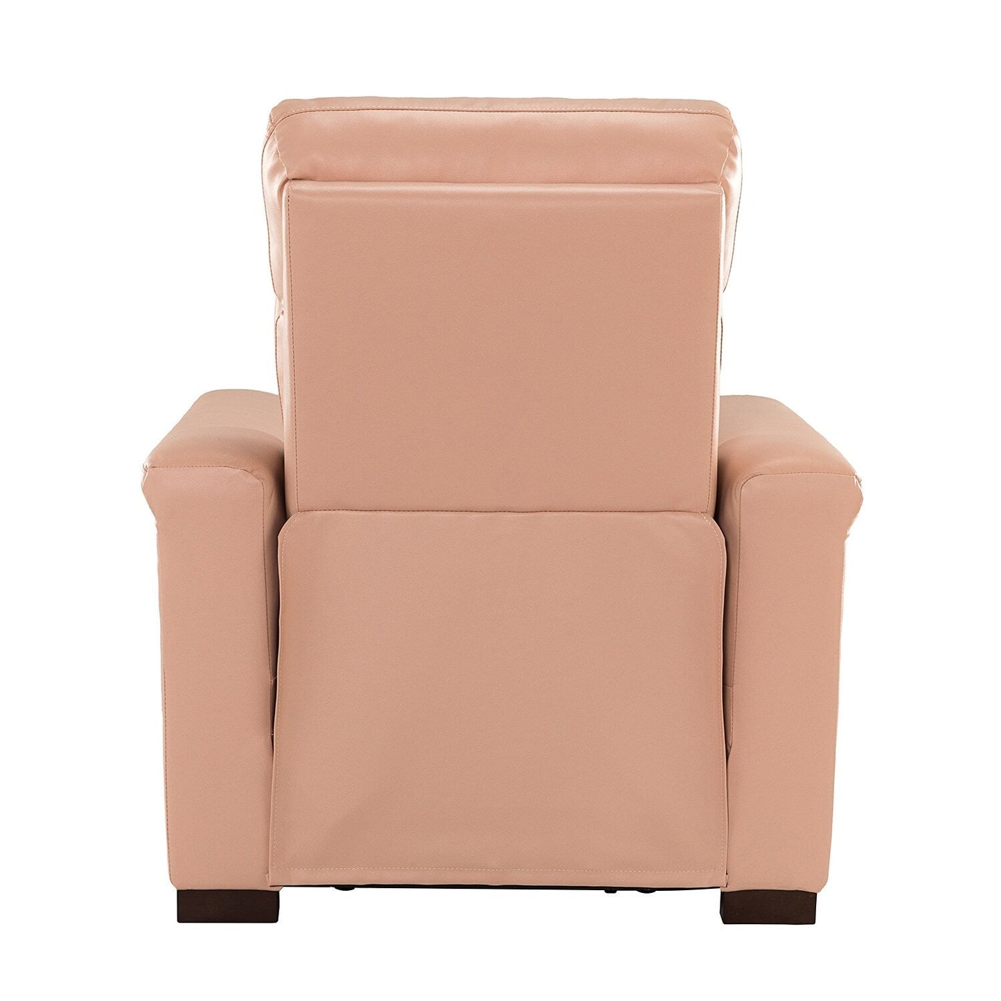 Poltrona reclinabile elettrica classica contemporanea Alicia da 34,65 pollici in vera pelle con porta USB (set da 2)