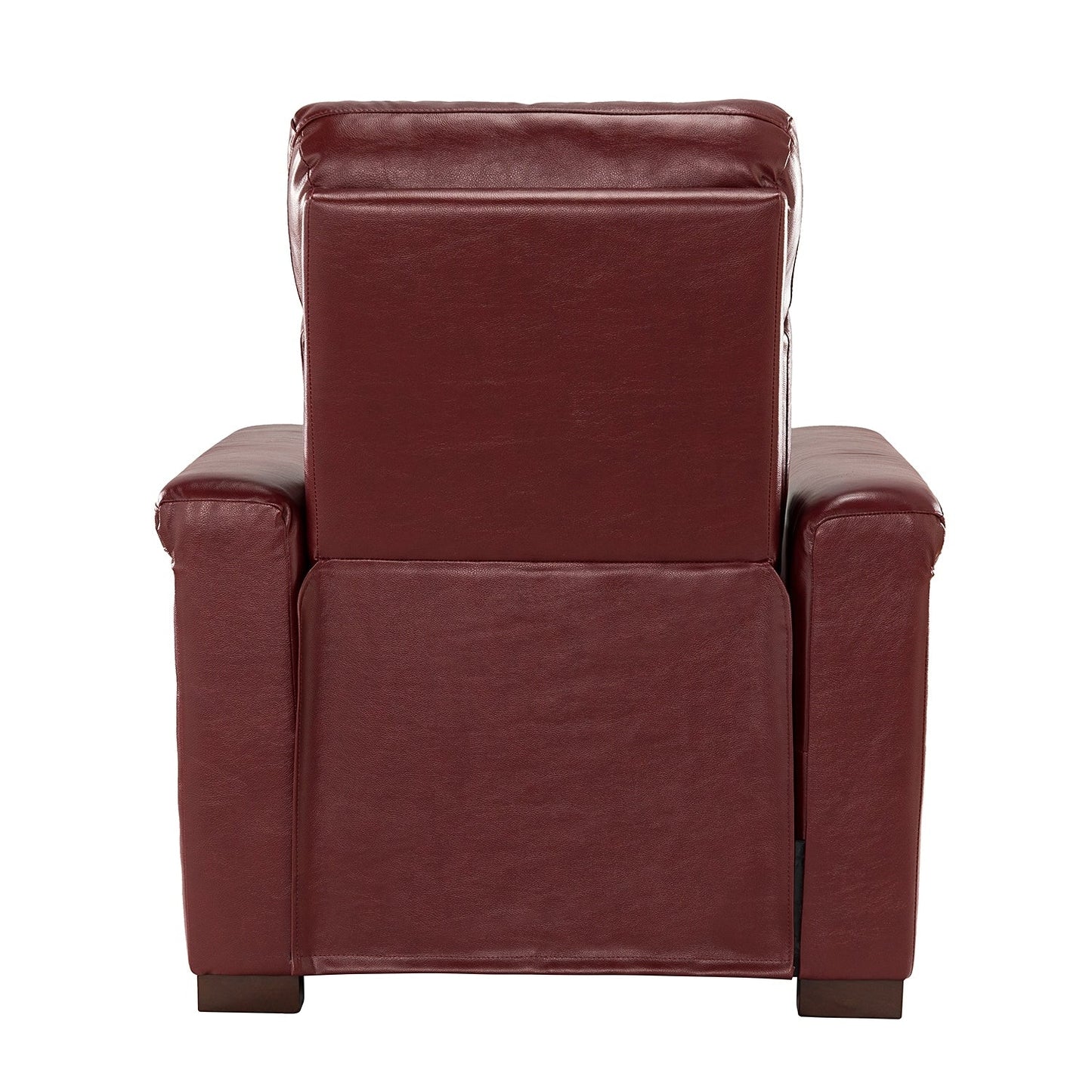 Poltrona reclinabile elettrica classica contemporanea Alicia da 34,65 pollici in vera pelle con porta USB (set da 2)