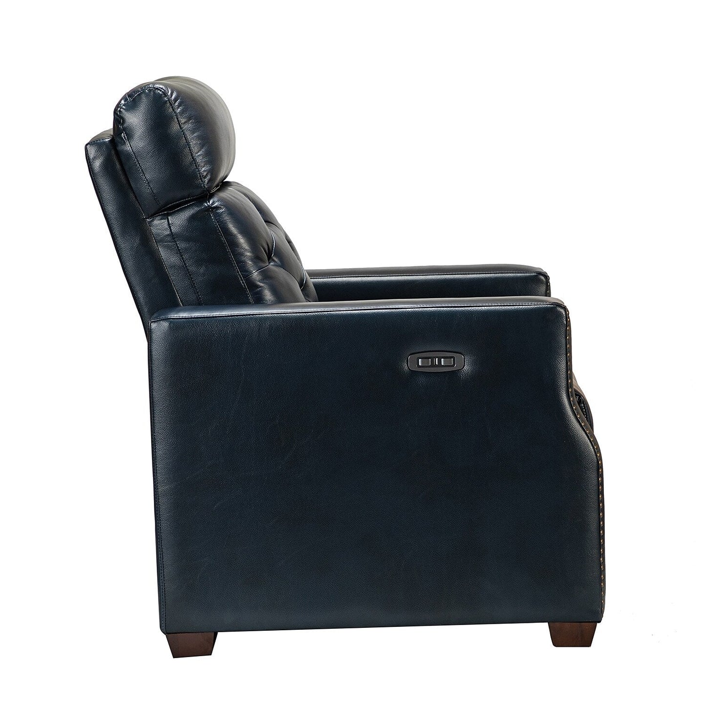 Poltrona reclinabile elettrica Alina 31.50 Wide in vera pelle con porta USB