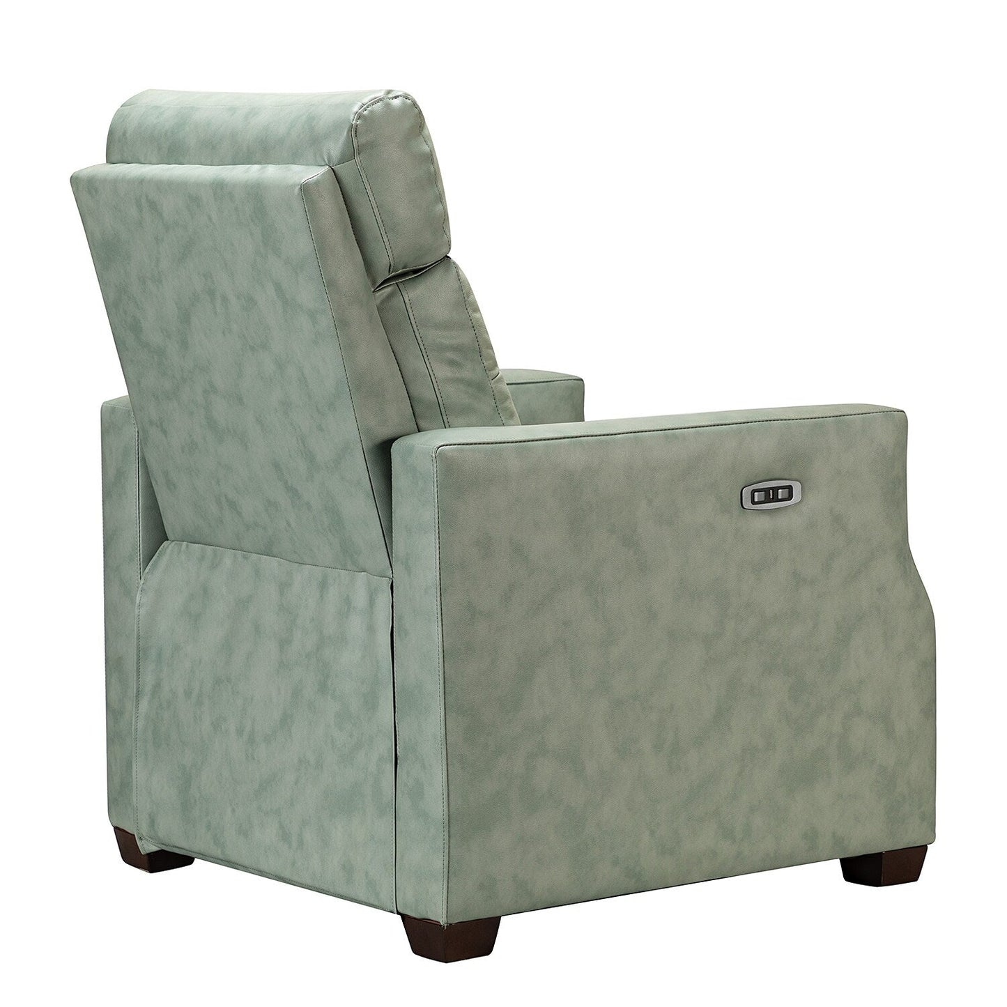 Poltrona reclinabile elettrica Alina 31.50 Wide in vera pelle con porta USB