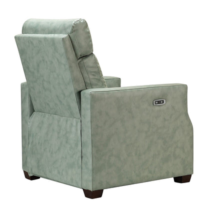 Poltrona reclinabile elettrica Alina 31.50 Wide in vera pelle con porta USB