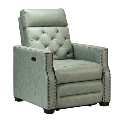 Poltrona reclinabile elettrica Alina 31.50 Wide in vera pelle con porta USB