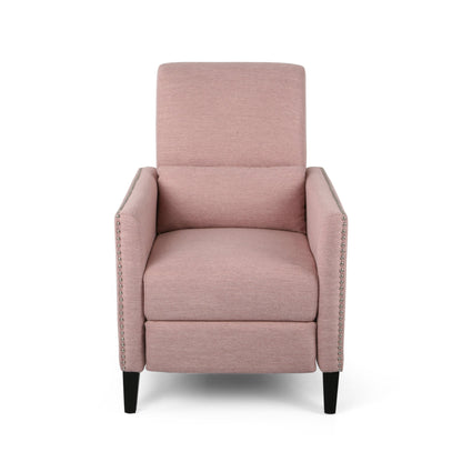 Poltrona reclinabile contemporanea in tessuto Alscot Push Back di Christopher Knight Home
