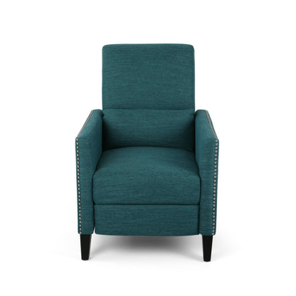 Poltrona reclinabile contemporanea in tessuto Alscot Push Back di Christopher Knight Home