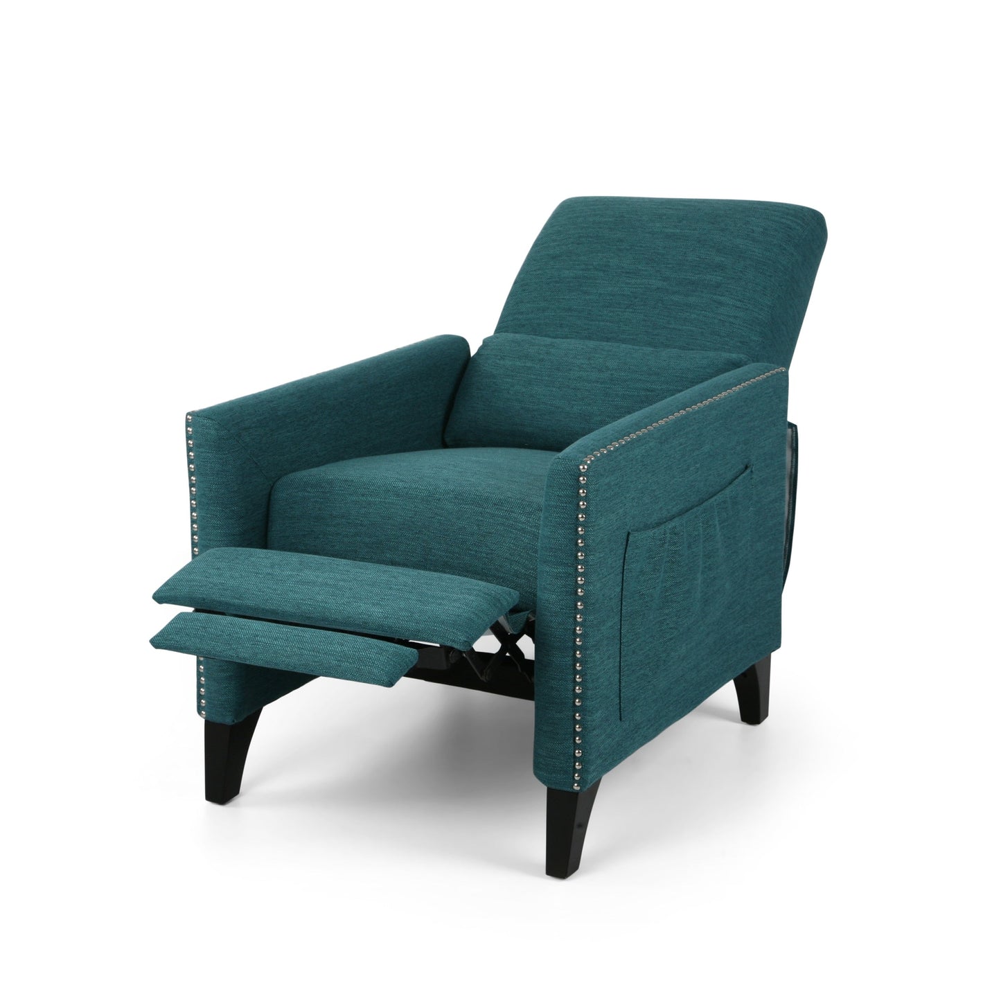 Poltrona reclinabile contemporanea in tessuto Alscot Push Back di Christopher Knight Home