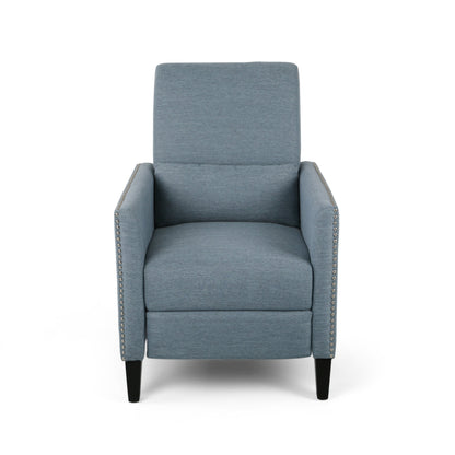 Poltrona reclinabile contemporanea in tessuto Alscot Push Back di Christopher Knight Home