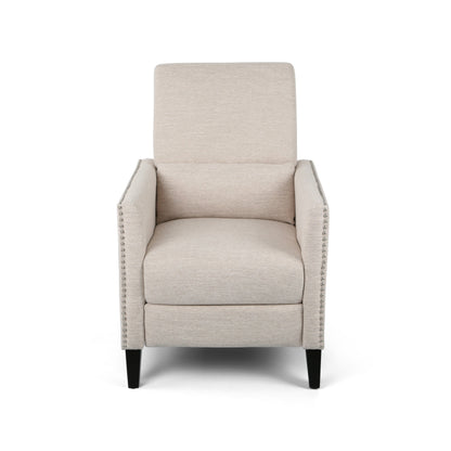 Poltrona reclinabile contemporanea in tessuto Alscot Push Back di Christopher Knight Home