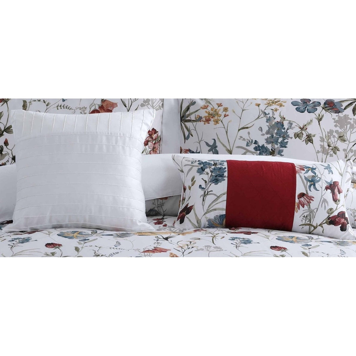 Set copripiumino oversize Amalfi in cotone a 300 fili, 5 pezzi