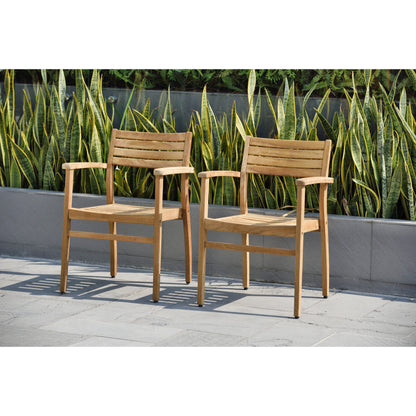 Amazonia Chiesa Set da pranzo per esterno estensibile da 11 pezzi in teak certificato FSC - 11 pezzi