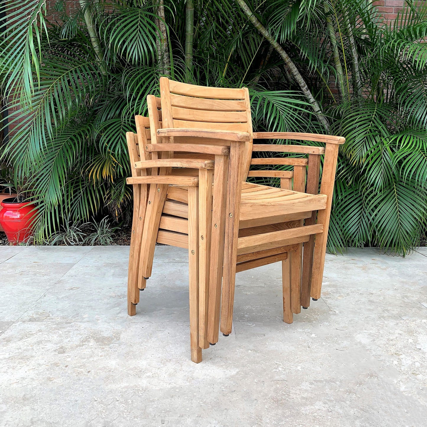 Amazonia Chiesa Set da pranzo per esterno estensibile da 11 pezzi in teak certificato FSC - 11 pezzi