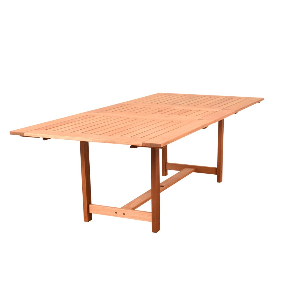Set da pranzo per esterni Amazonia Cosmopolitan da 9 pezzi in legno FSC