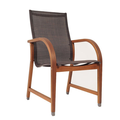 Set da pranzo per esterni Amazonia Cosmopolitan da 9 pezzi in legno FSC