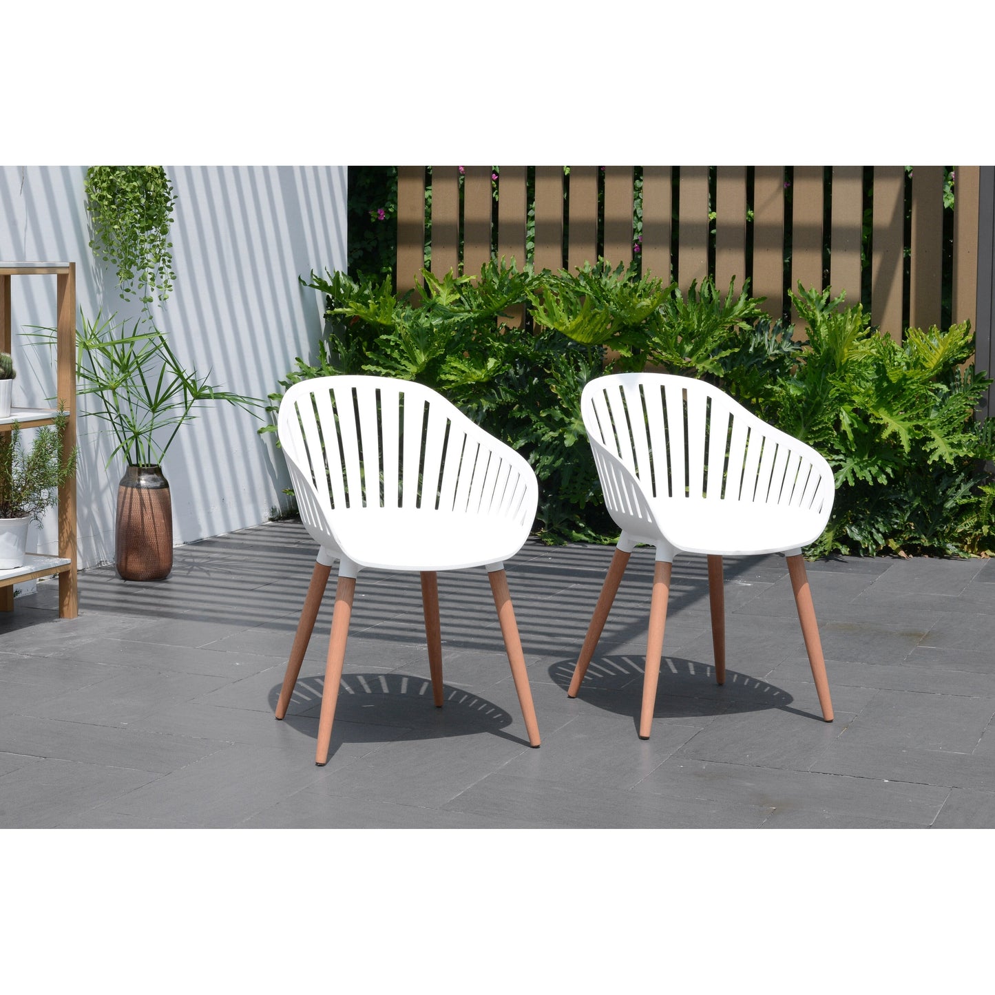 Set da pranzo per esterni da 11 pezzi in legno certificato FSC Amazonia Myers