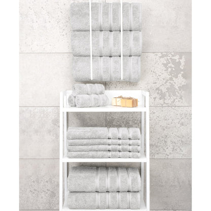 Asciugamani da bagno turchi in lino morbido americano 100% cotone, grandi, confezione da 4, set da bagno di qualità per spa e hotel di lusso