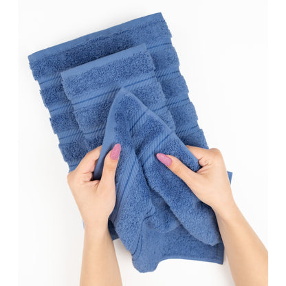 Asciugamani da bagno turchi in lino morbido americano 100% cotone, grandi, confezione da 4, set da bagno di qualità per spa e hotel di lusso