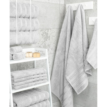 Asciugamani da bagno turchi in lino morbido americano 100% cotone, grandi, confezione da 4, set da bagno di qualità per spa e hotel di lusso