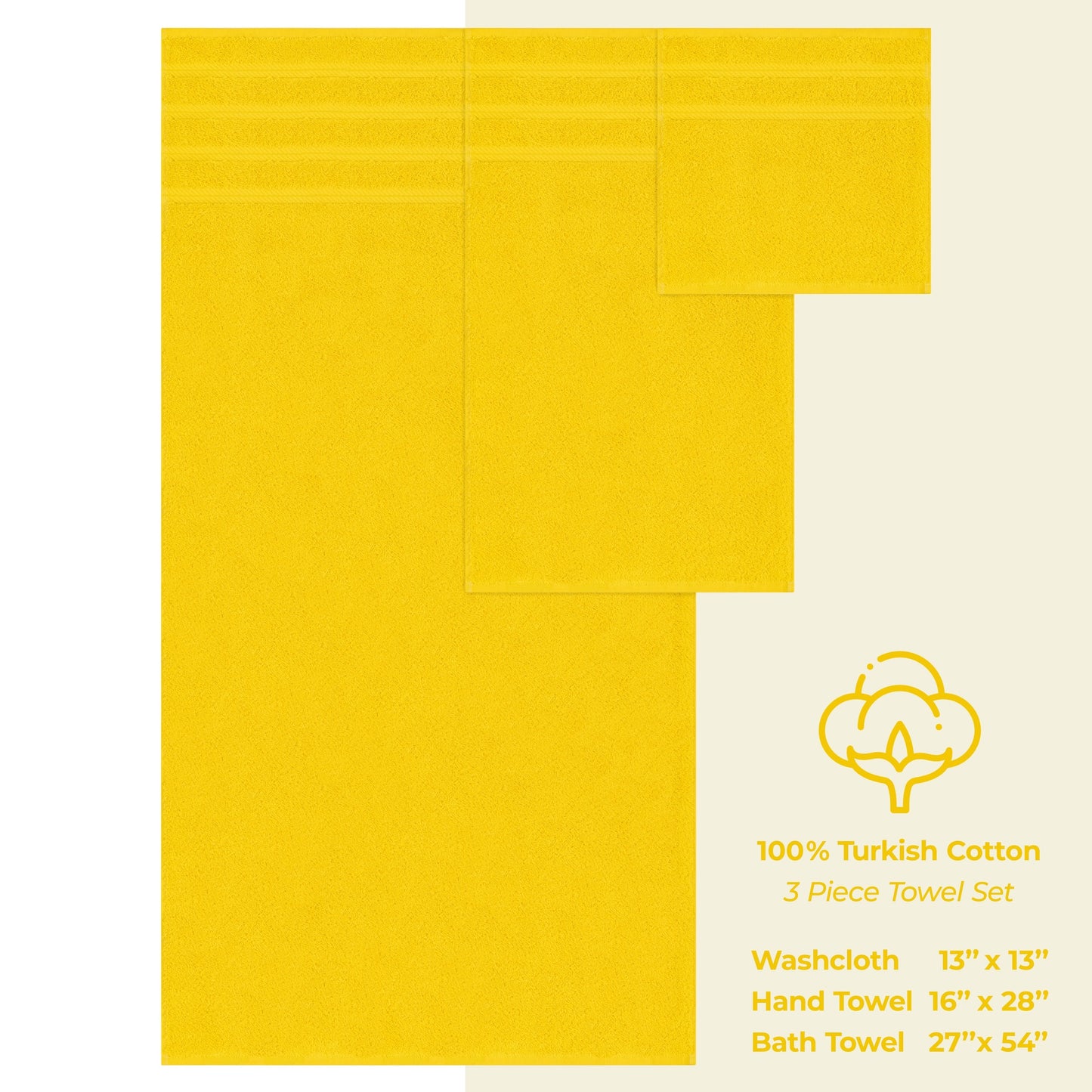 Set di asciugamani da bagno da 3 pezzi, 100% cotone, asciugamani da bagno turco di lusso, asciugamani per il viso extra large, set in saldo