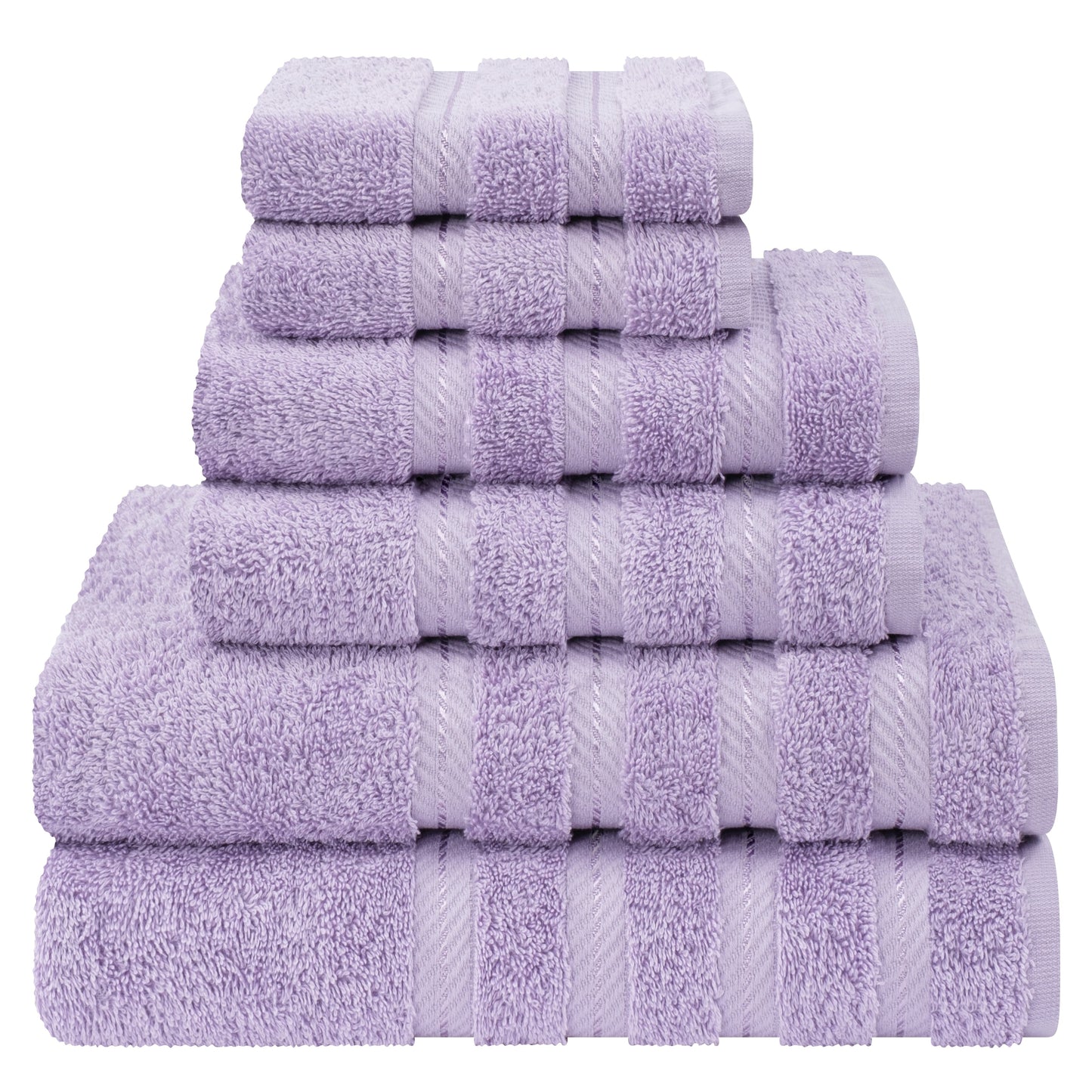 Set di asciugamani di lusso in morbido lino americano da 6 pezzi, 2 asciugamani da bagno, 2 asciugamani per le mani, 2 salviette, asciugamani turchi in cotone 100% per il bagno