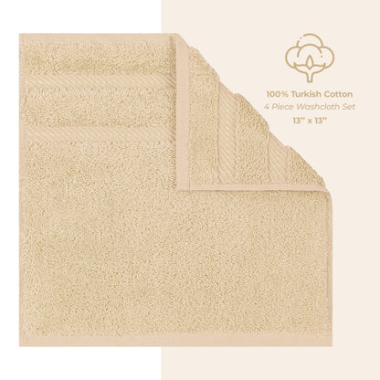 Set di 4 asciugamani American Soft Linen Premium 100% cotone